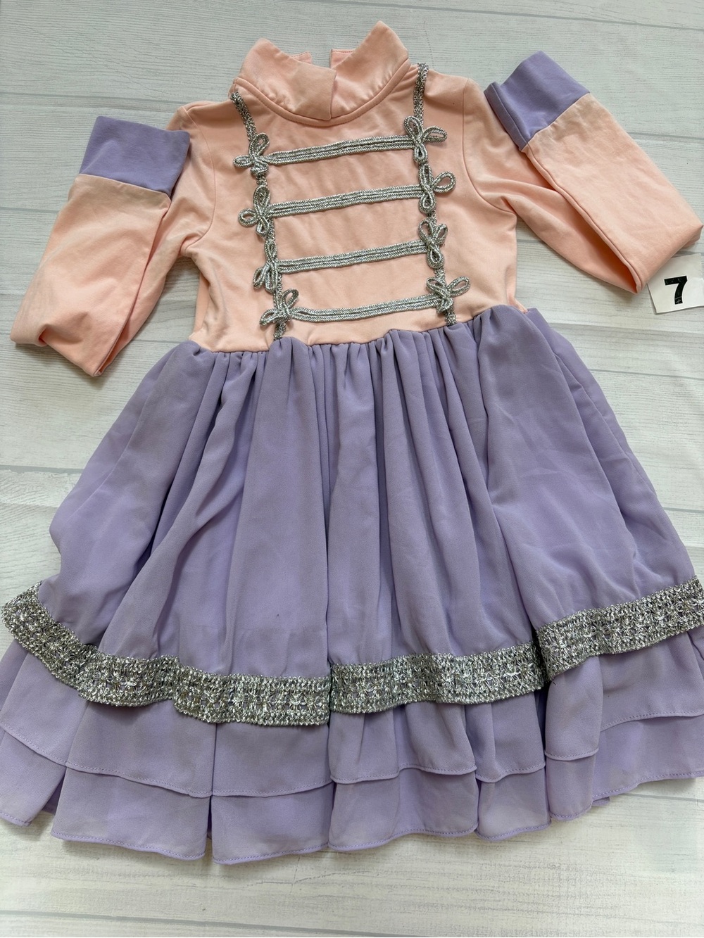 Only little once nutcracker Pink and Lavender Party Dress